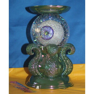Bath & Body Works Light Up Eye Octopus Water Globe Candle Holder Halloween 2024